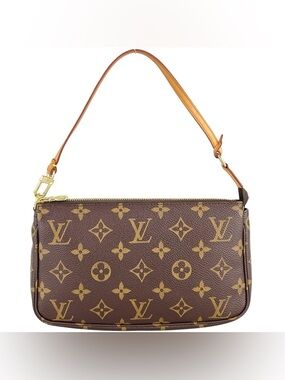 👜PERFECT LIKE NEW Louis Vuitton Monogram Pochette Shoulder Bag👜